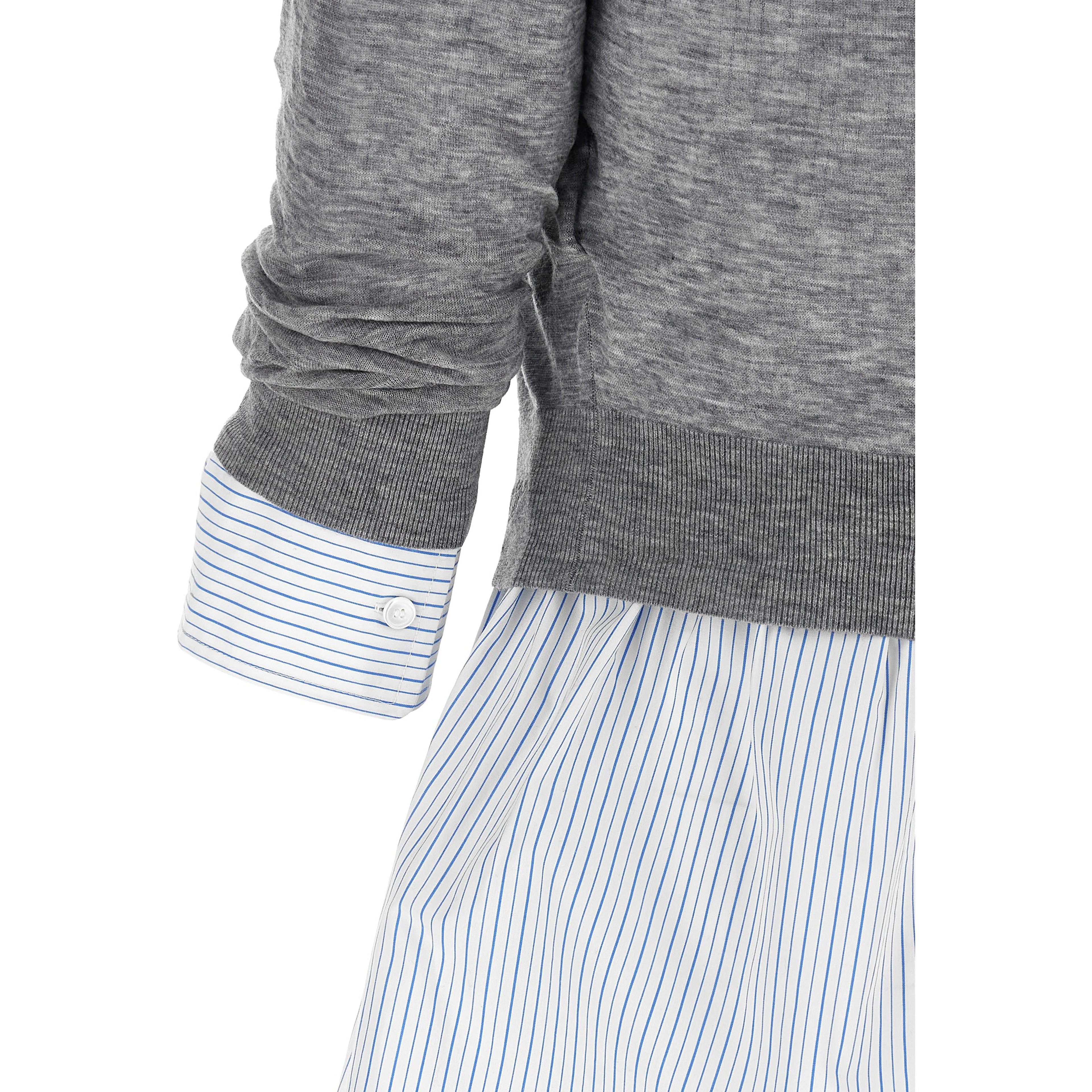 Gray Wool Blouse