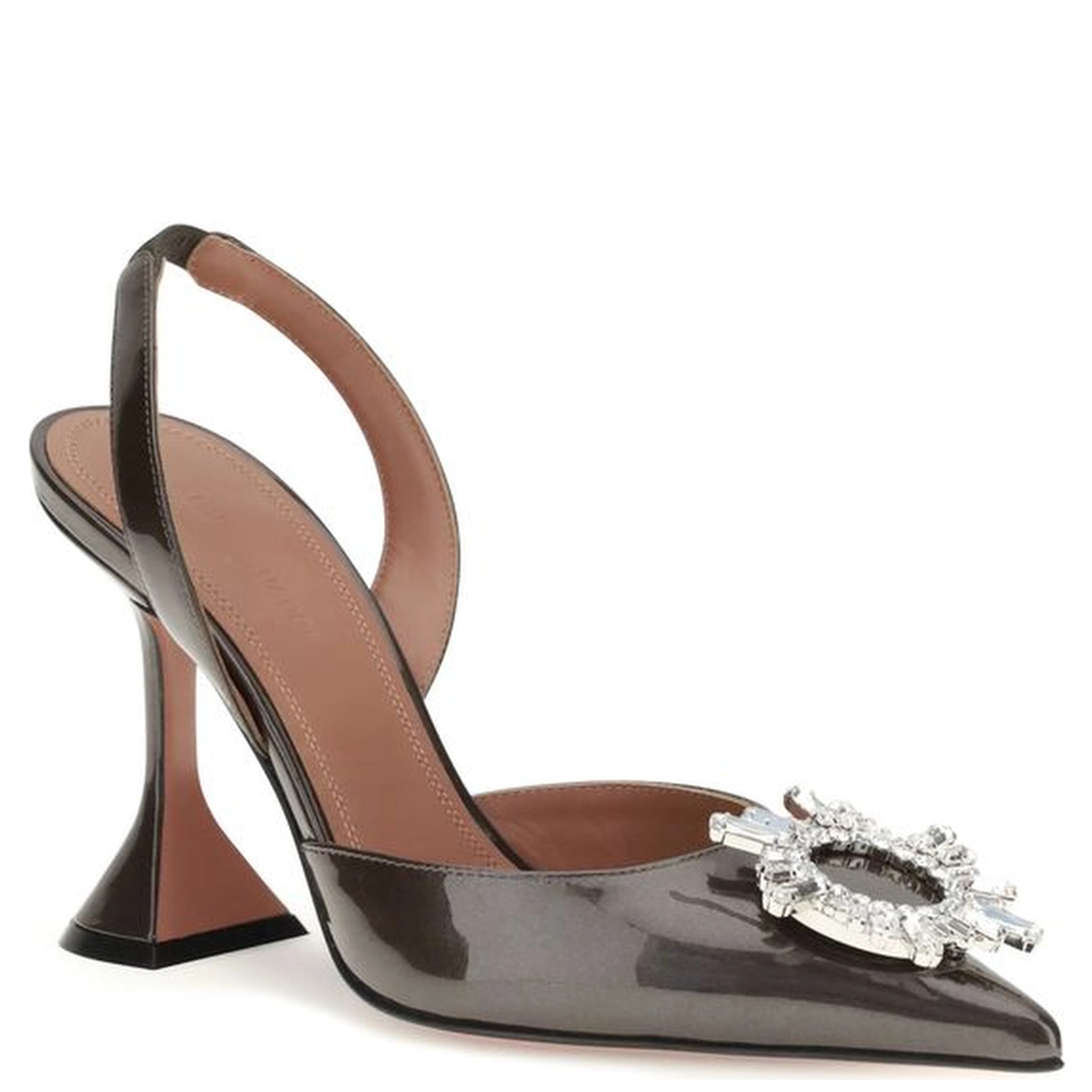 Brown Calf Leather Bos Taurus High Heel Pumps