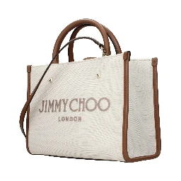 Beige Fabric Handbag