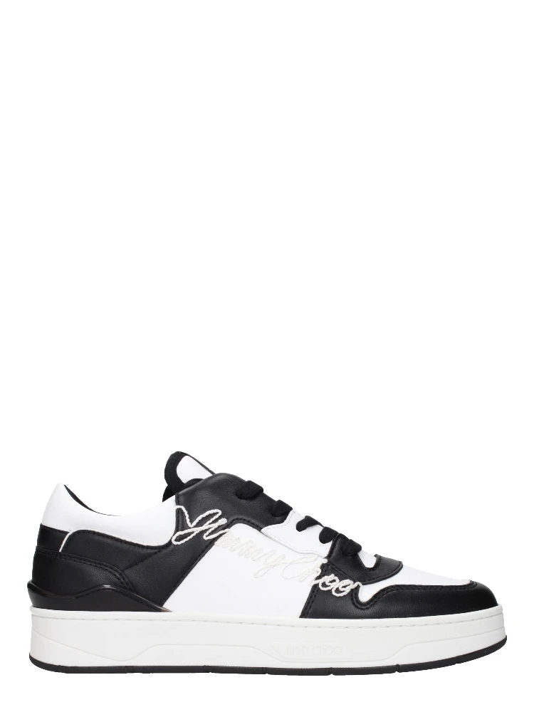 Black Leather Sneakers