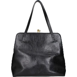 Black Leather Shoulder Bag