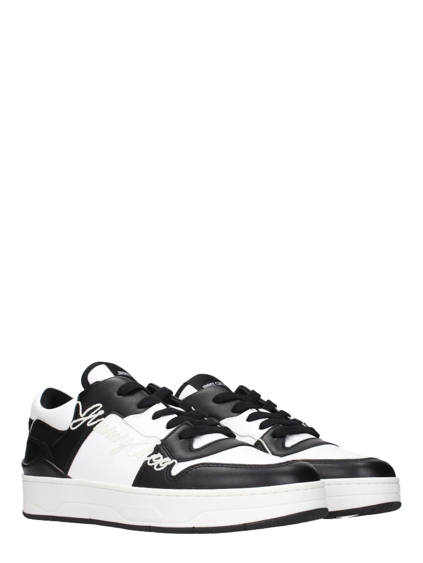 Black Leather Sneakers