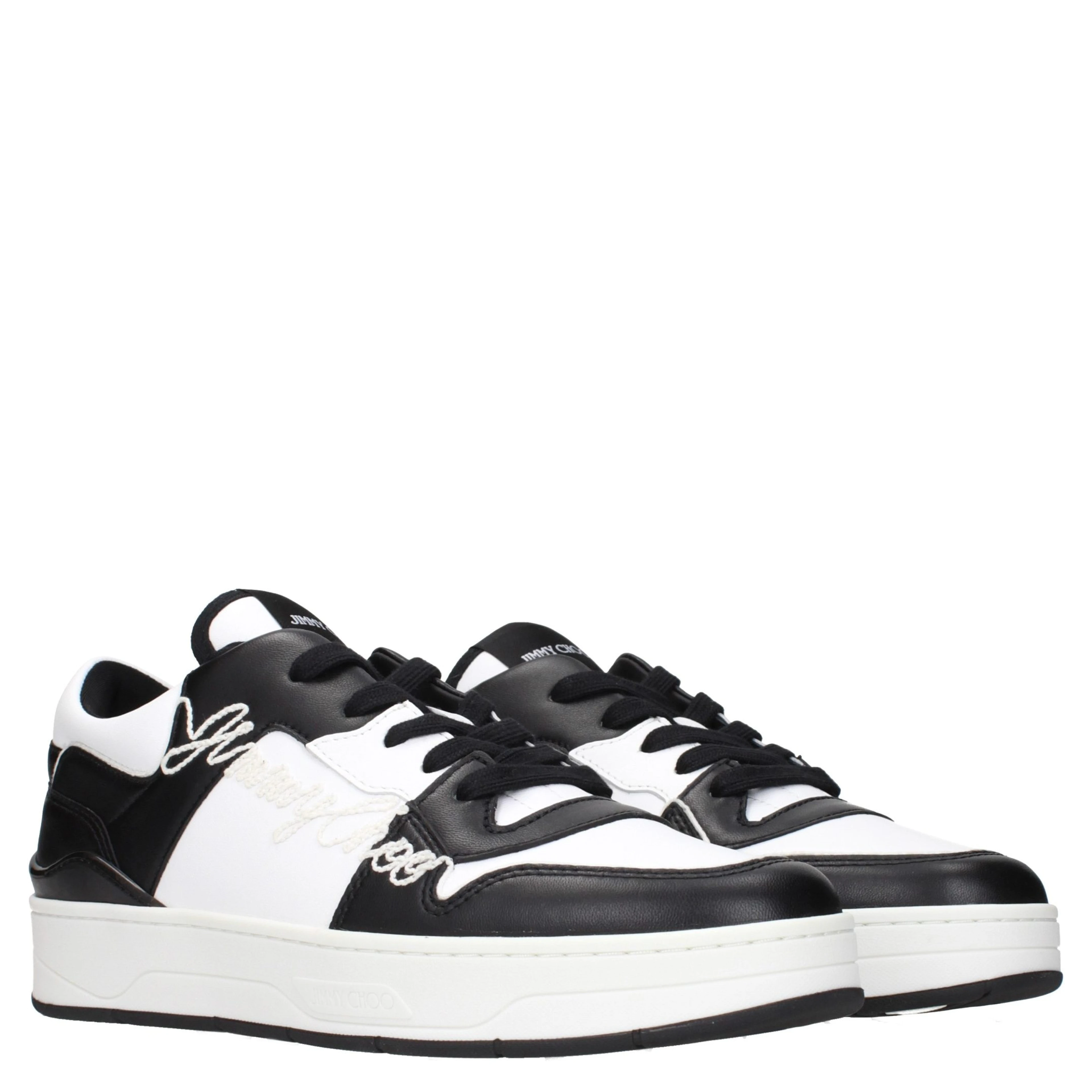 Black Leather Sneakers