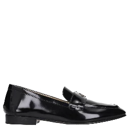 Black Leather Slip-On Loafers