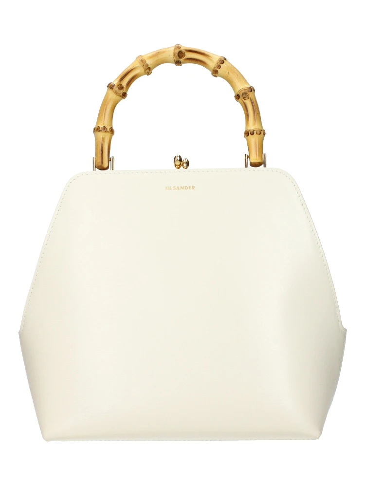Beige Leather Handbag
