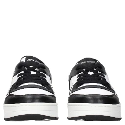 Black Leather Sneakers