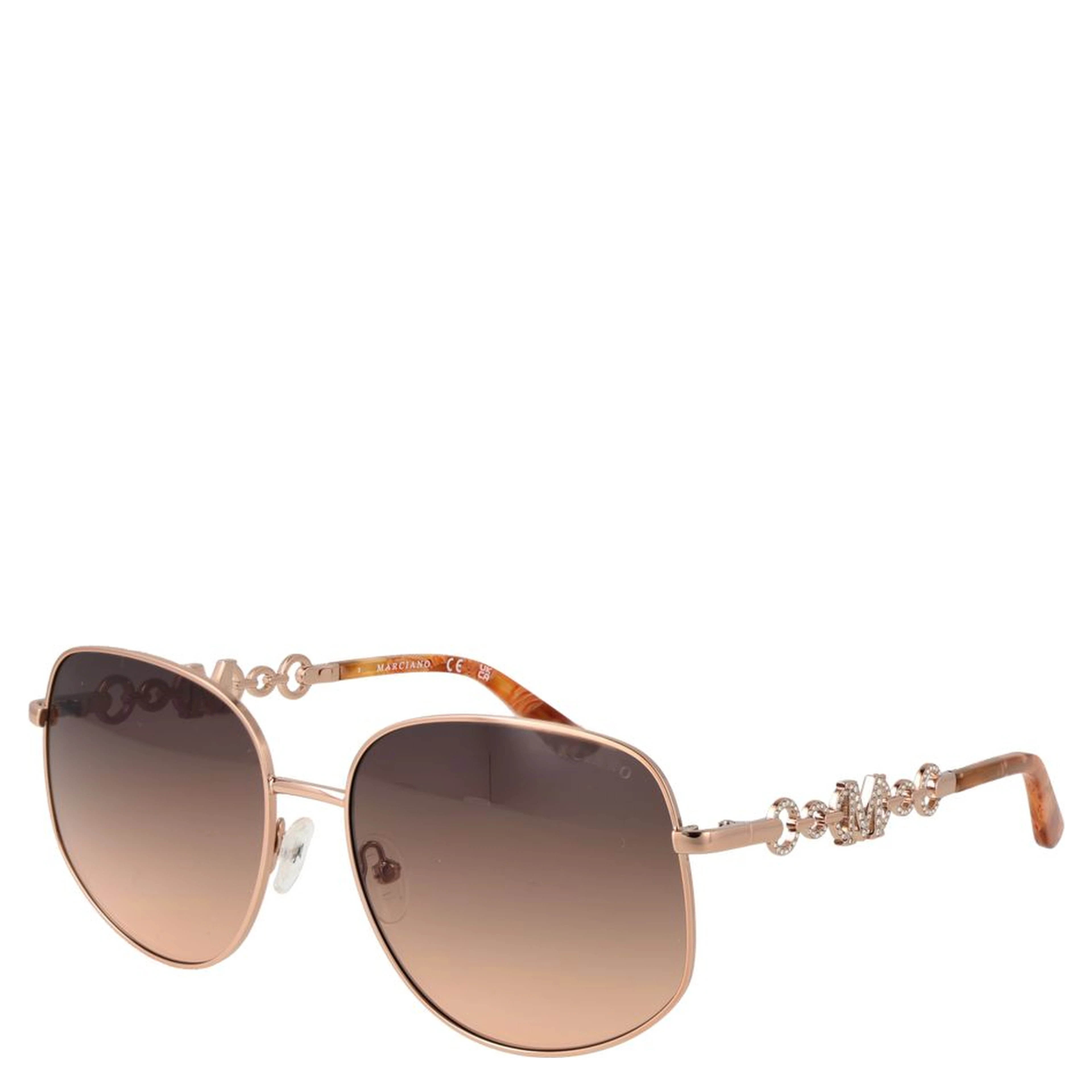 Rose Gold Metal Sunglasses