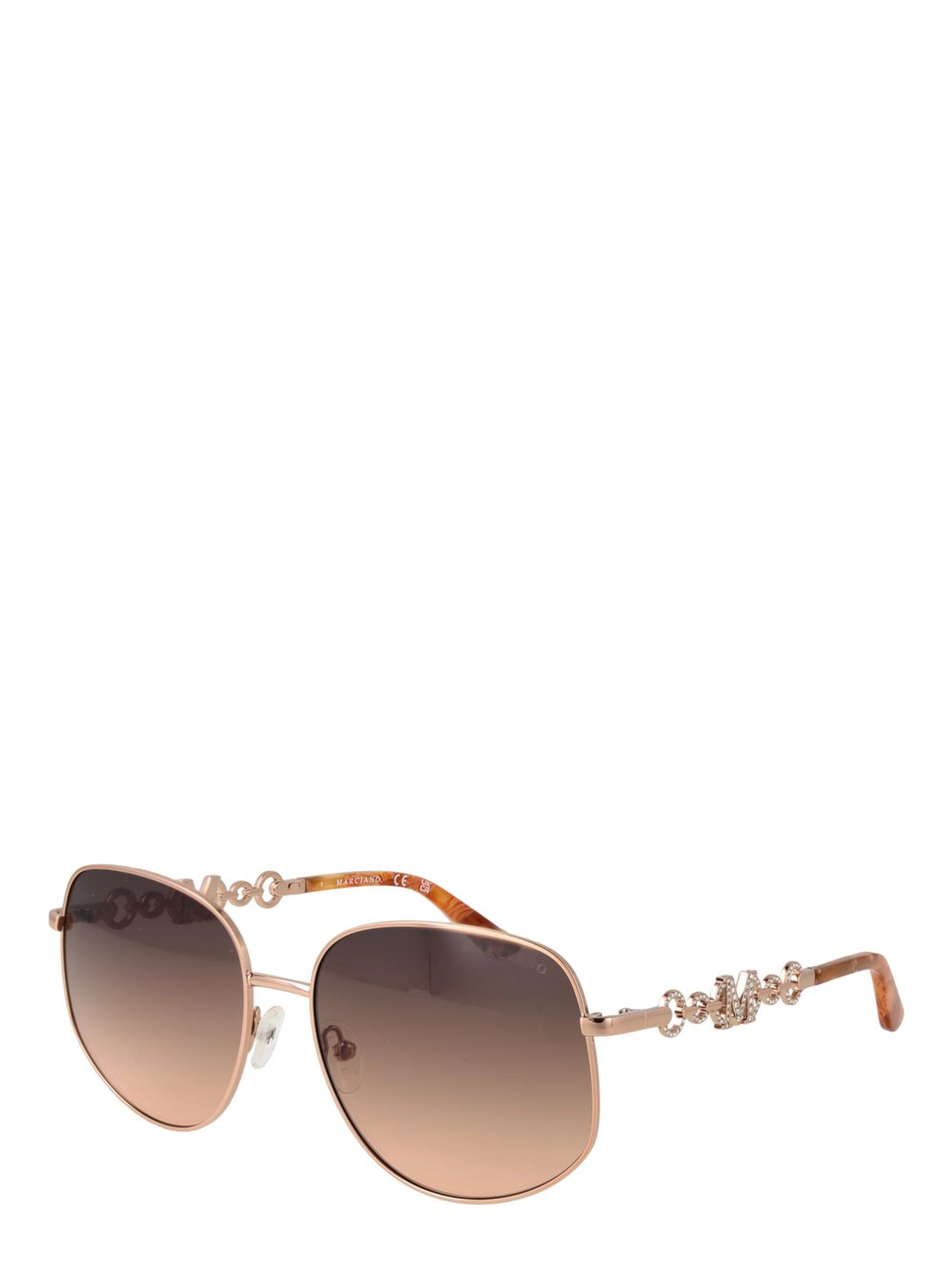 Rose Gold Metal Sunglasses