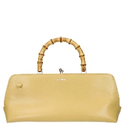 Yellow Leather Crossbody Bag