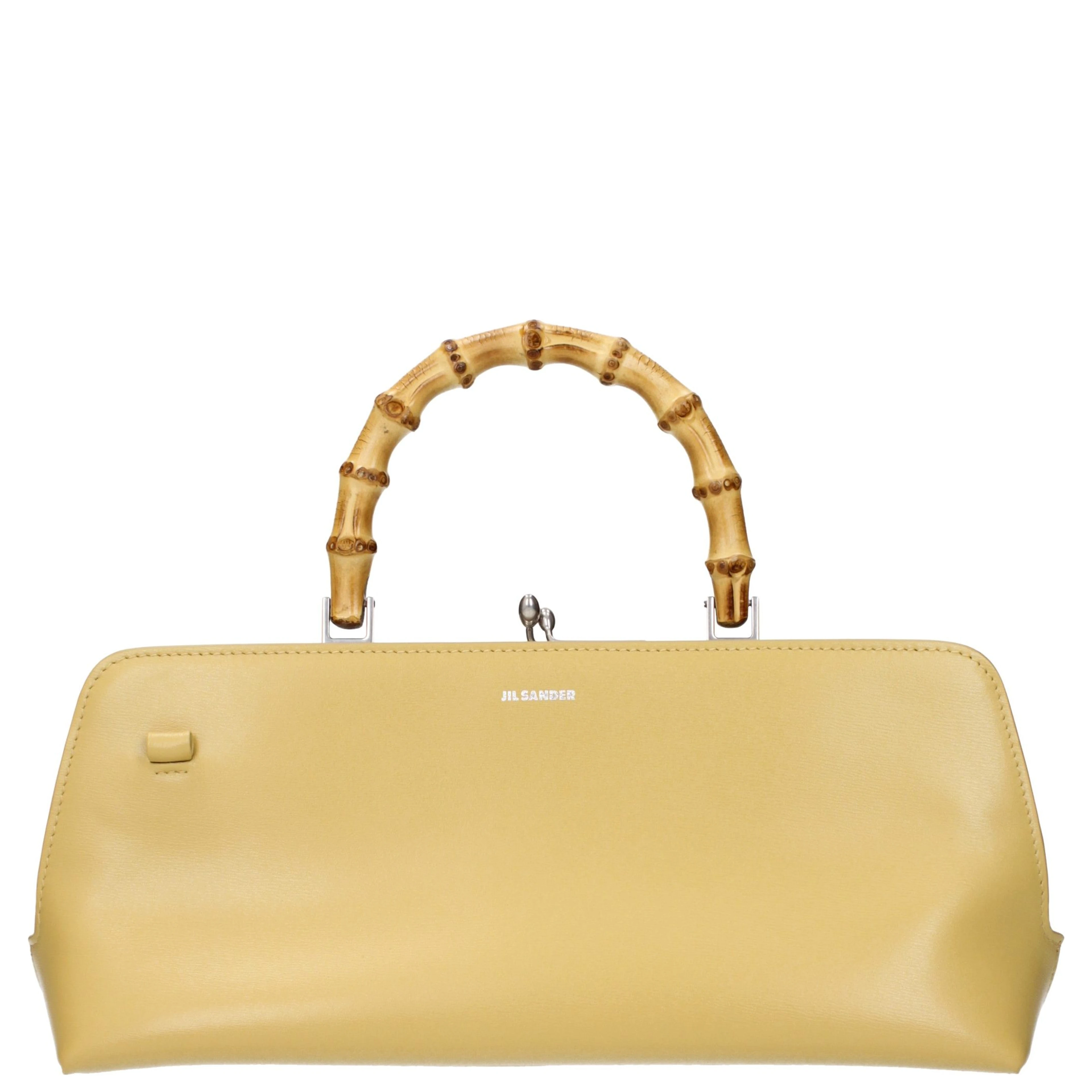 Yellow Leather Crossbody Bag