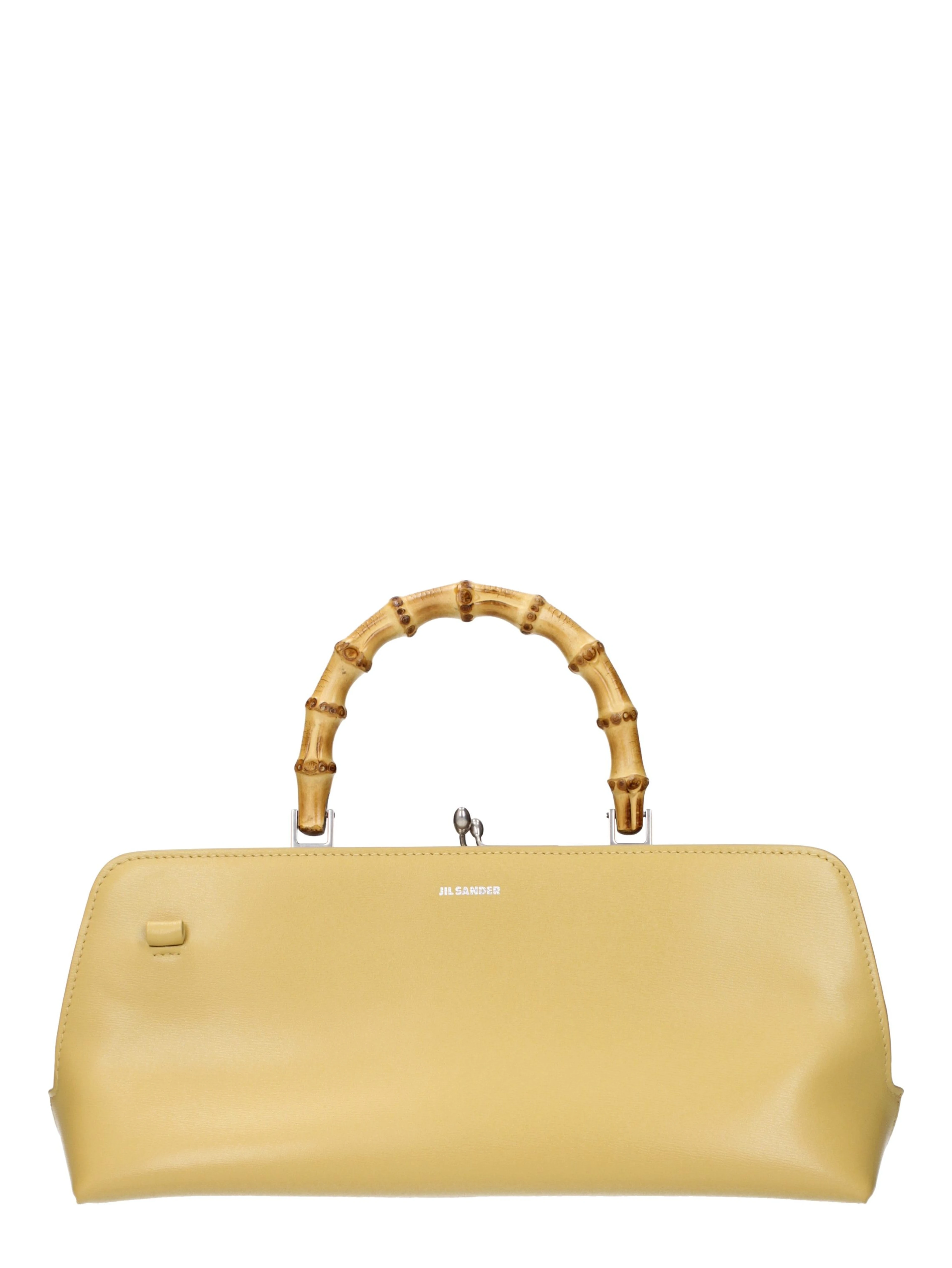 Yellow Leather Crossbody Bag