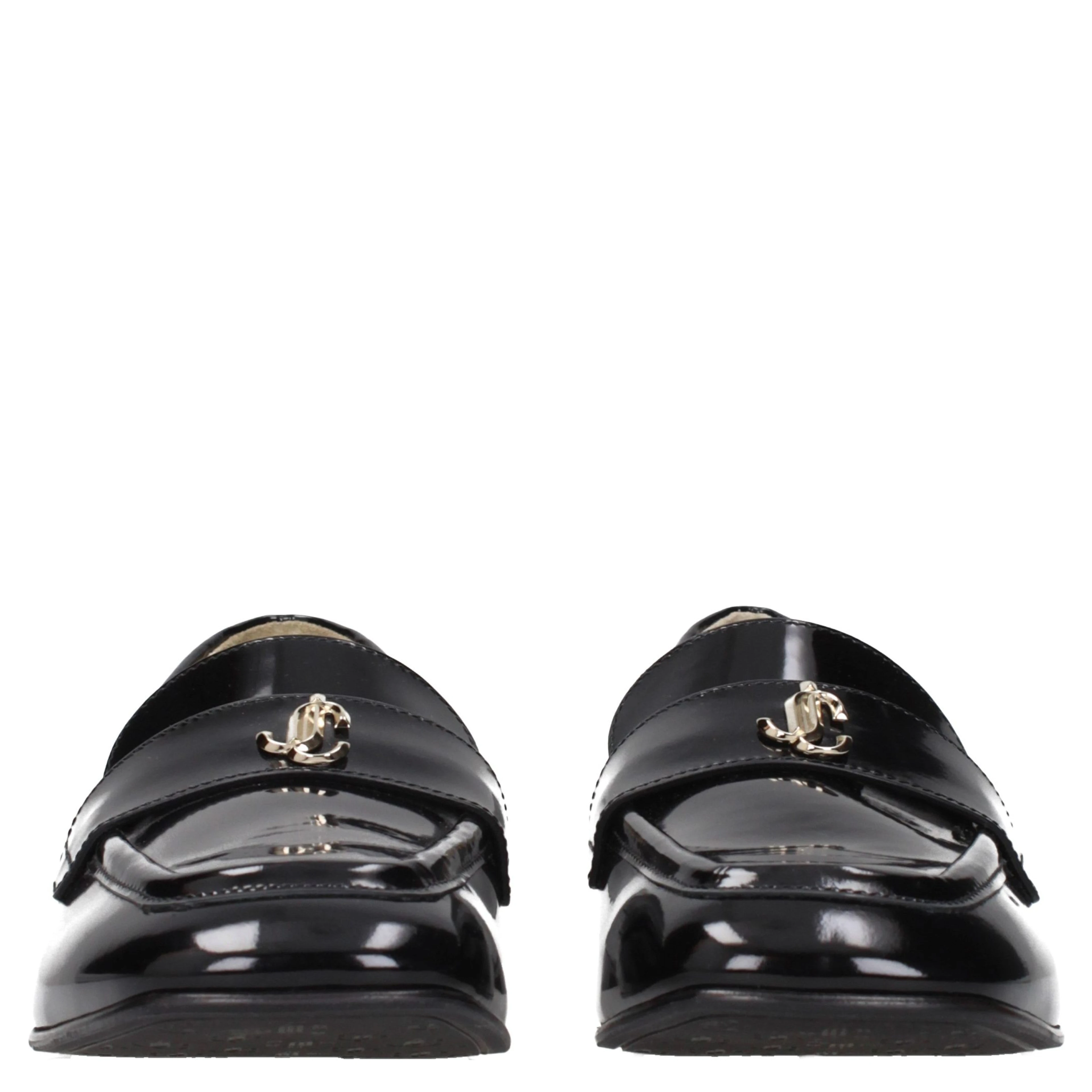 Black Leather Slip-On Loafers