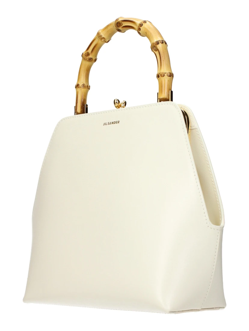 Beige Leather Handbag