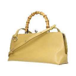 Yellow Leather Crossbody Bag