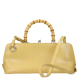Yellow Leather Crossbody Bag