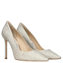 Gold Plastic High Heel Pumps