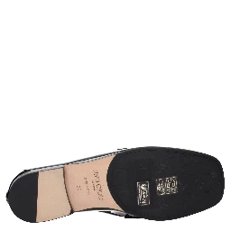 Black Leather Slip-On Loafers