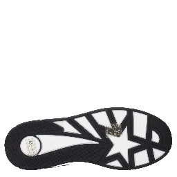 Black Leather Low Top Sneakers