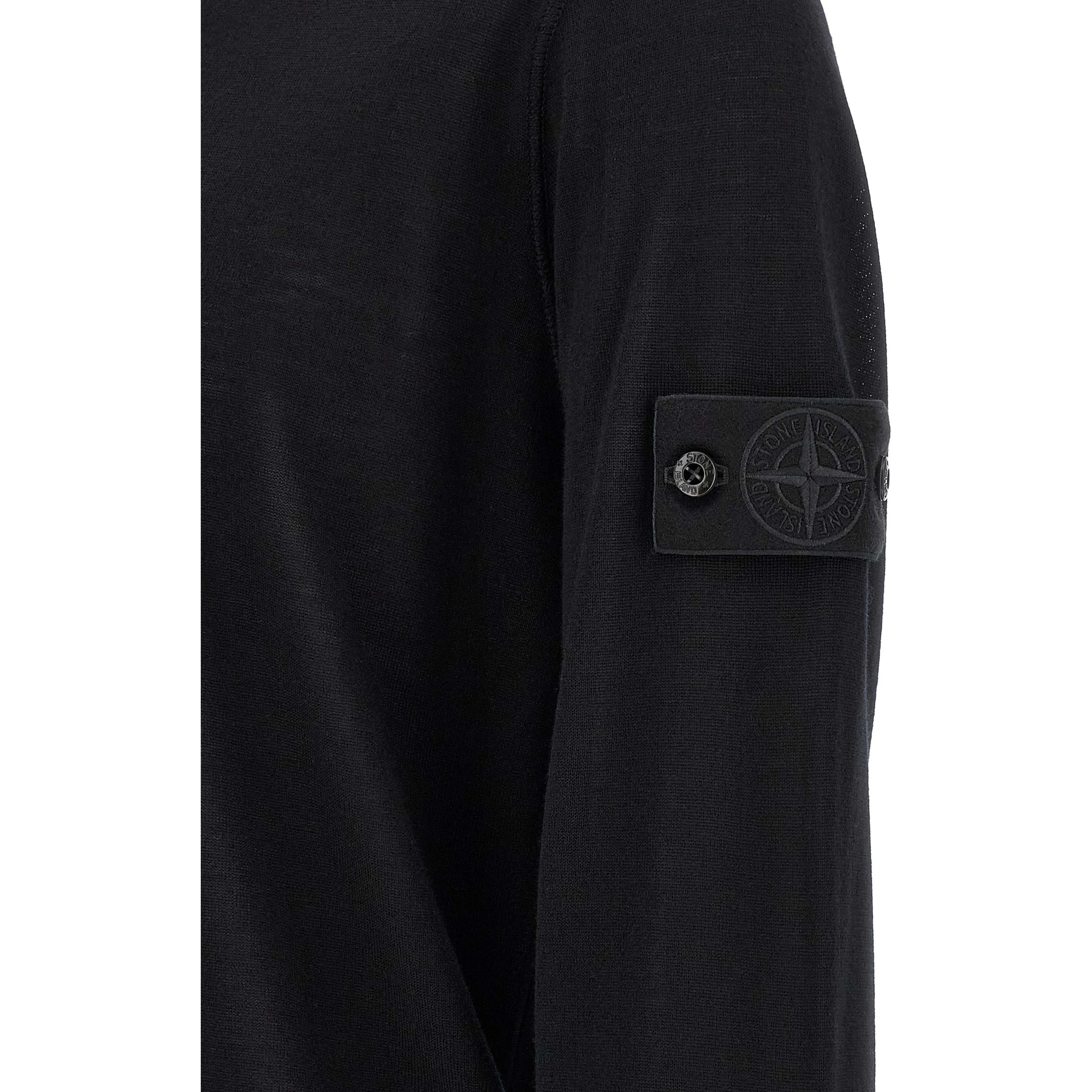 Black Virgin Wool Cardigan