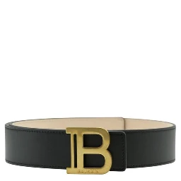 Black Leather Regular Belt