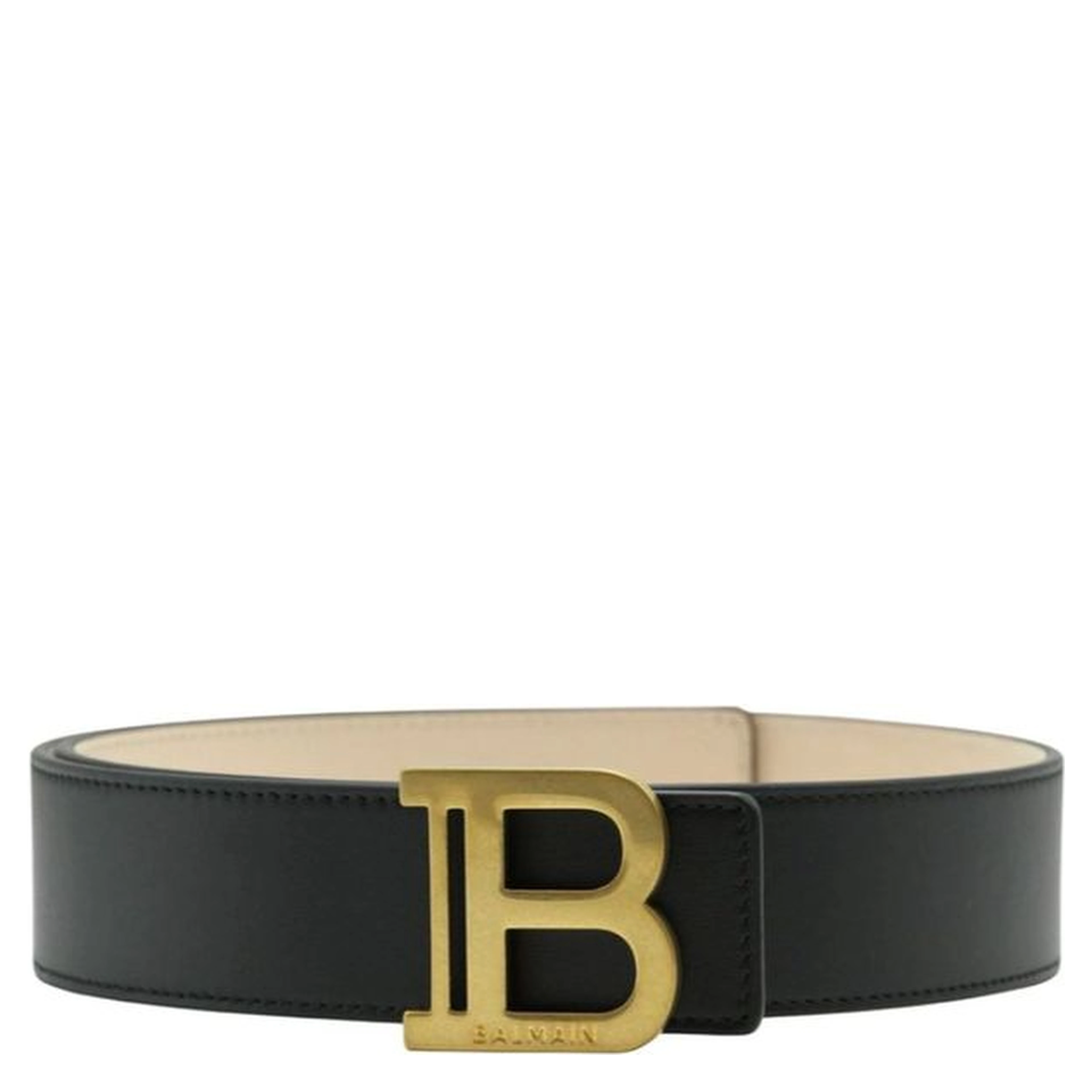 Black Leather Regular Belt