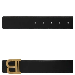 Black Leather Regular Belt
