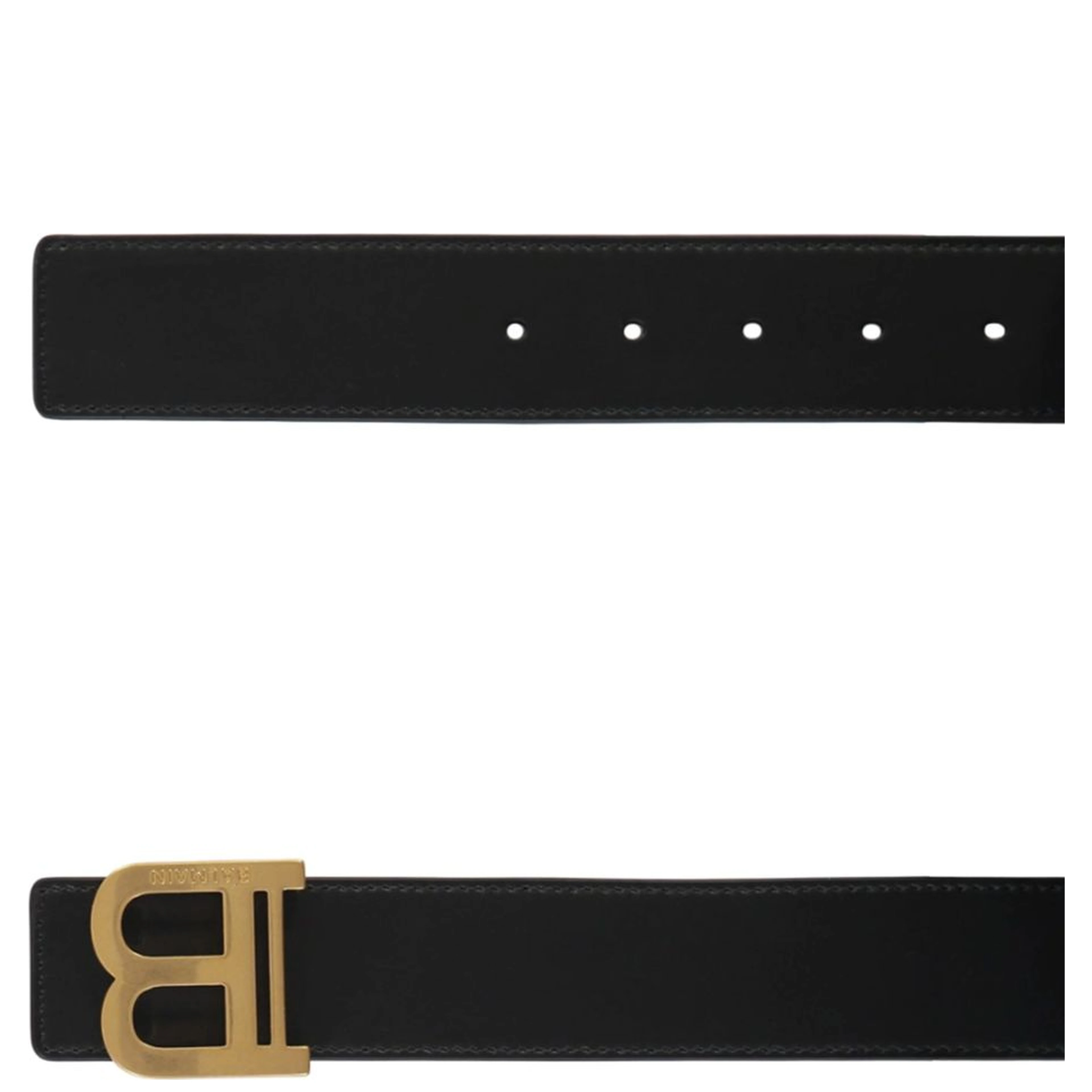 Black Leather Regular Belt