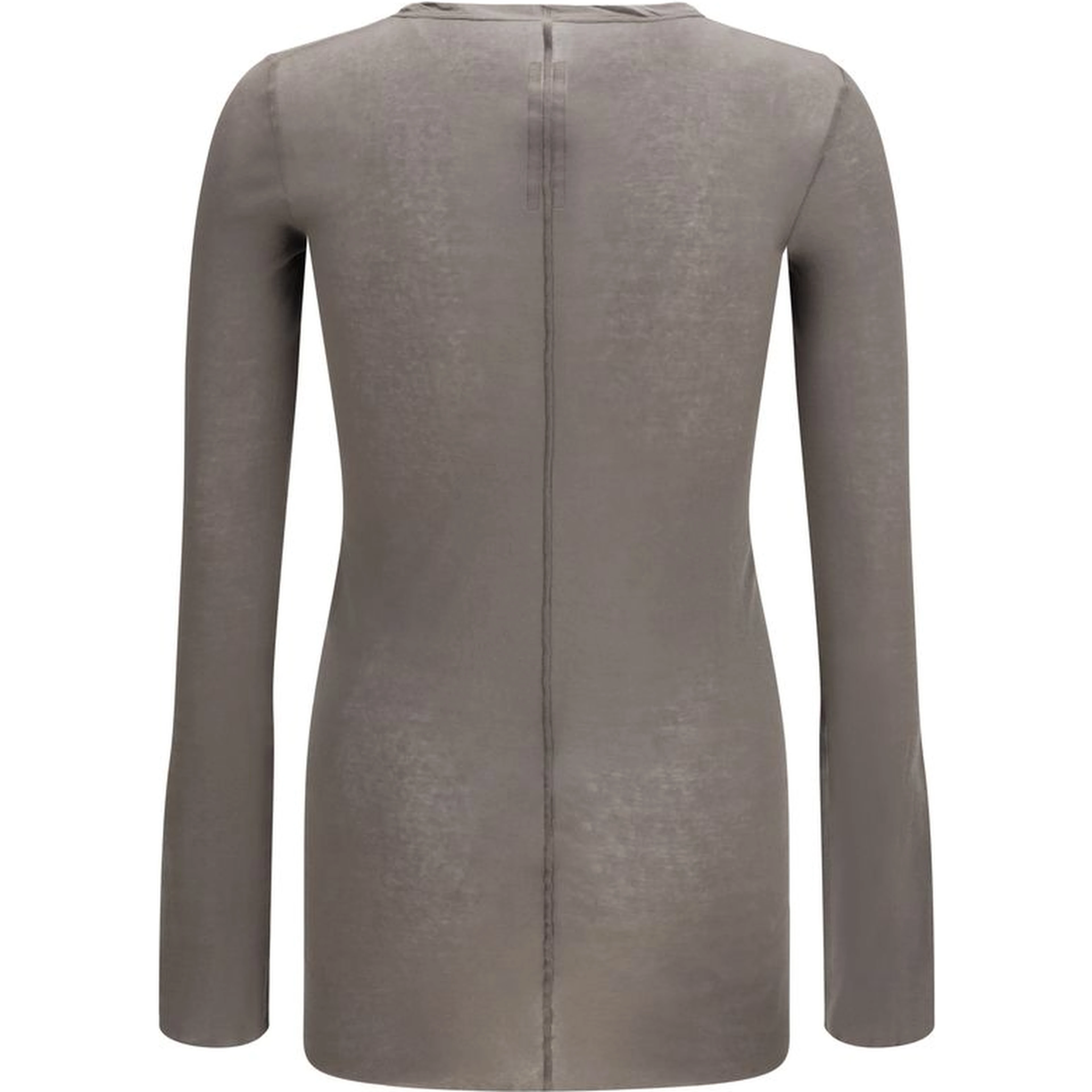Brown Cotton Long Sleeve T-Shirt