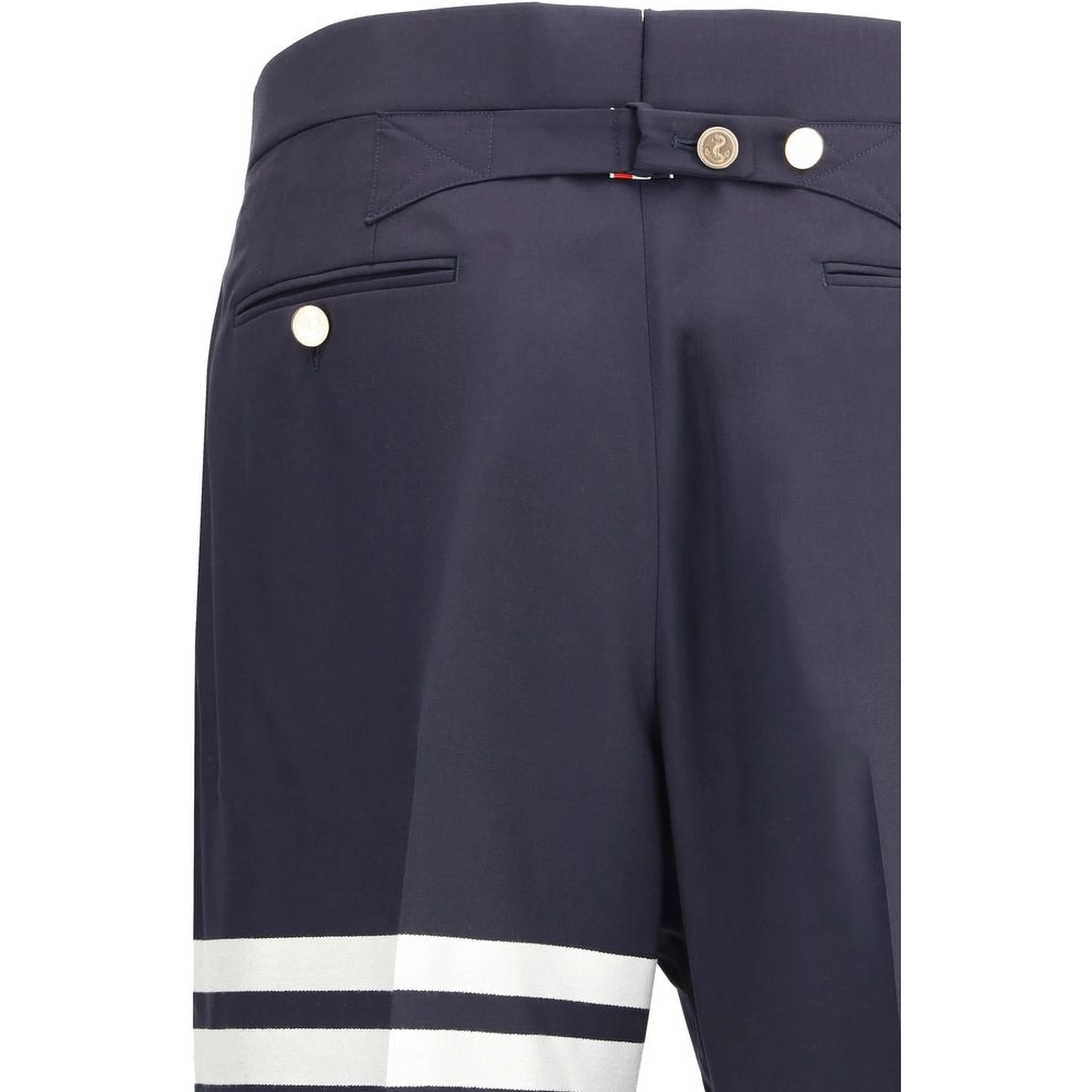 Blue Wool Dress Pants