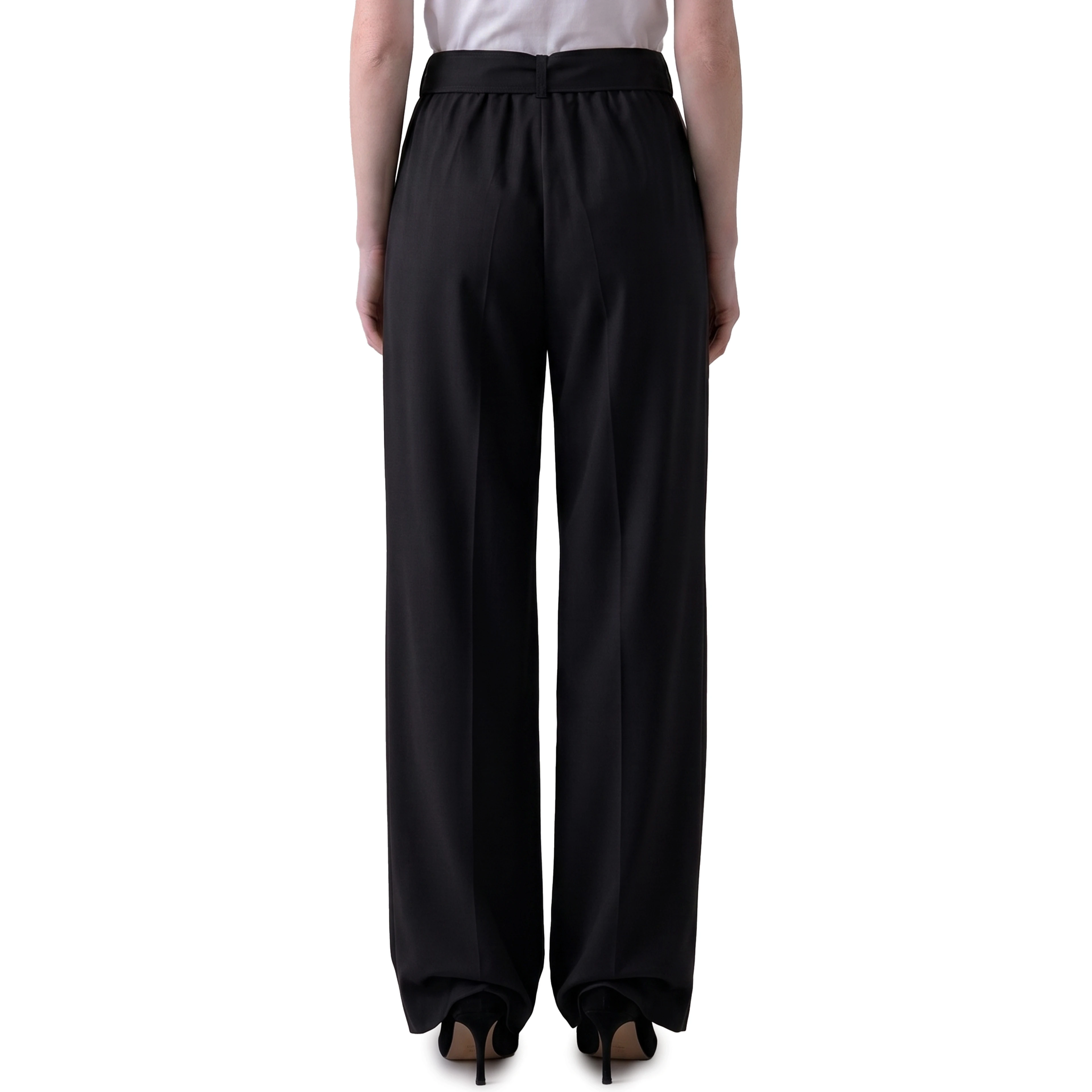 Editto wool trousers with belt