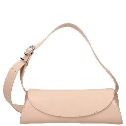 Pink Leather Crossbody Bag