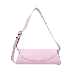 Pink Leather Crossbody Bag