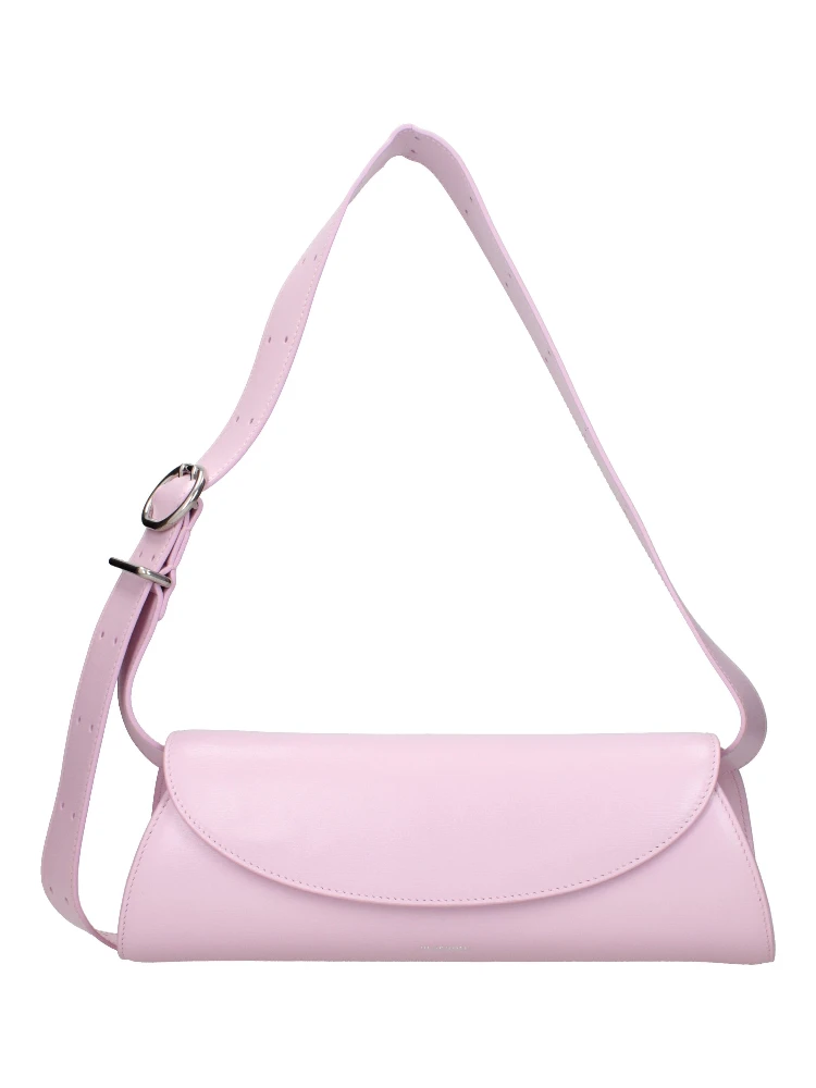 Pink Leather Crossbody Bag