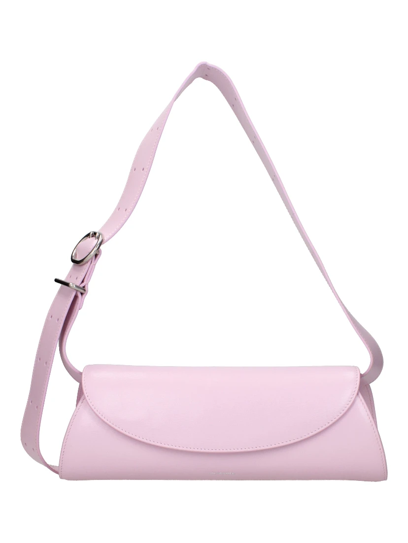 Pink Leather Crossbody Bag