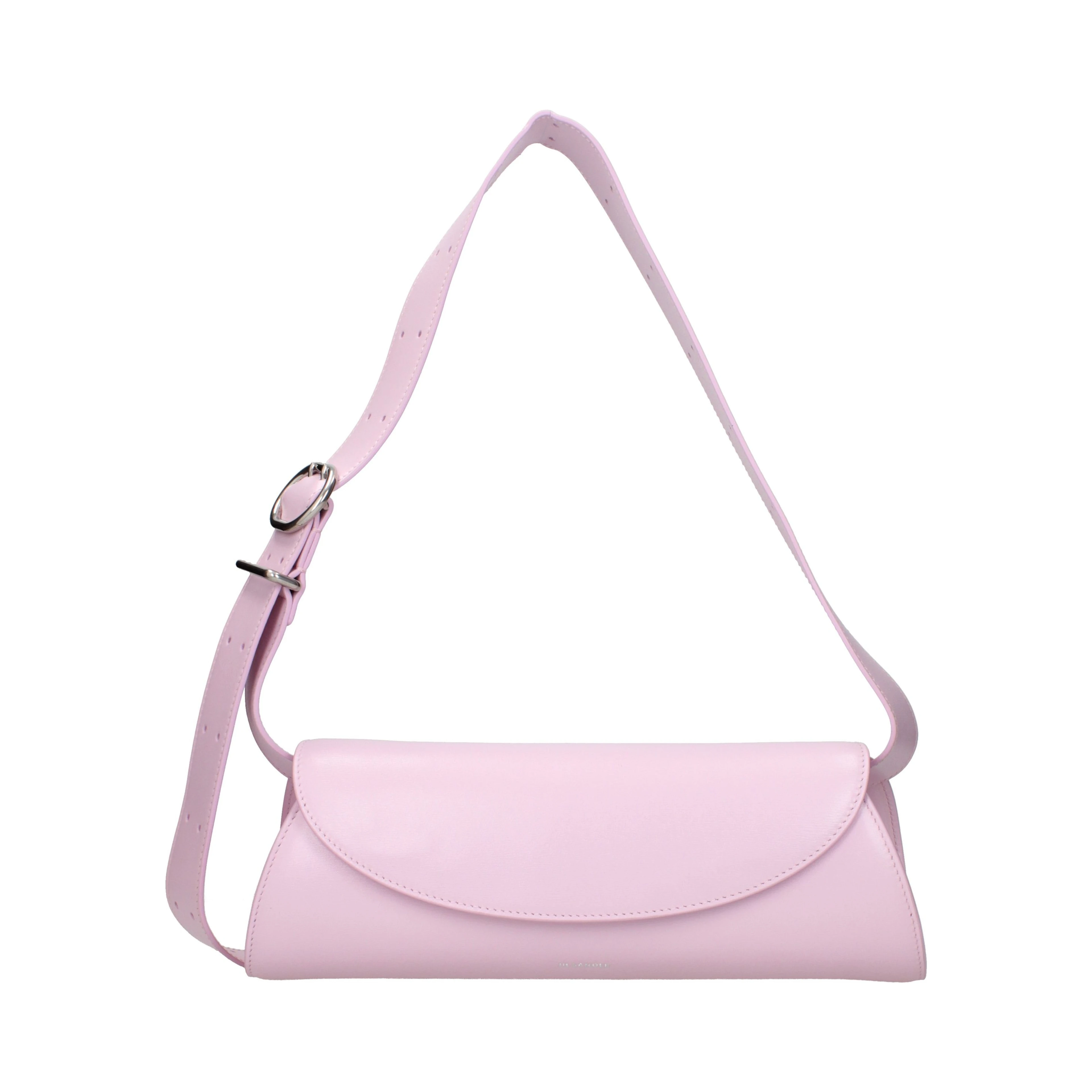 Pink Leather Crossbody Bag