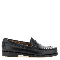 Bicolor Cowhide Slip-On Loafers