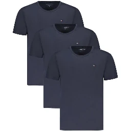 Blue Cotton Mens T-Shirt