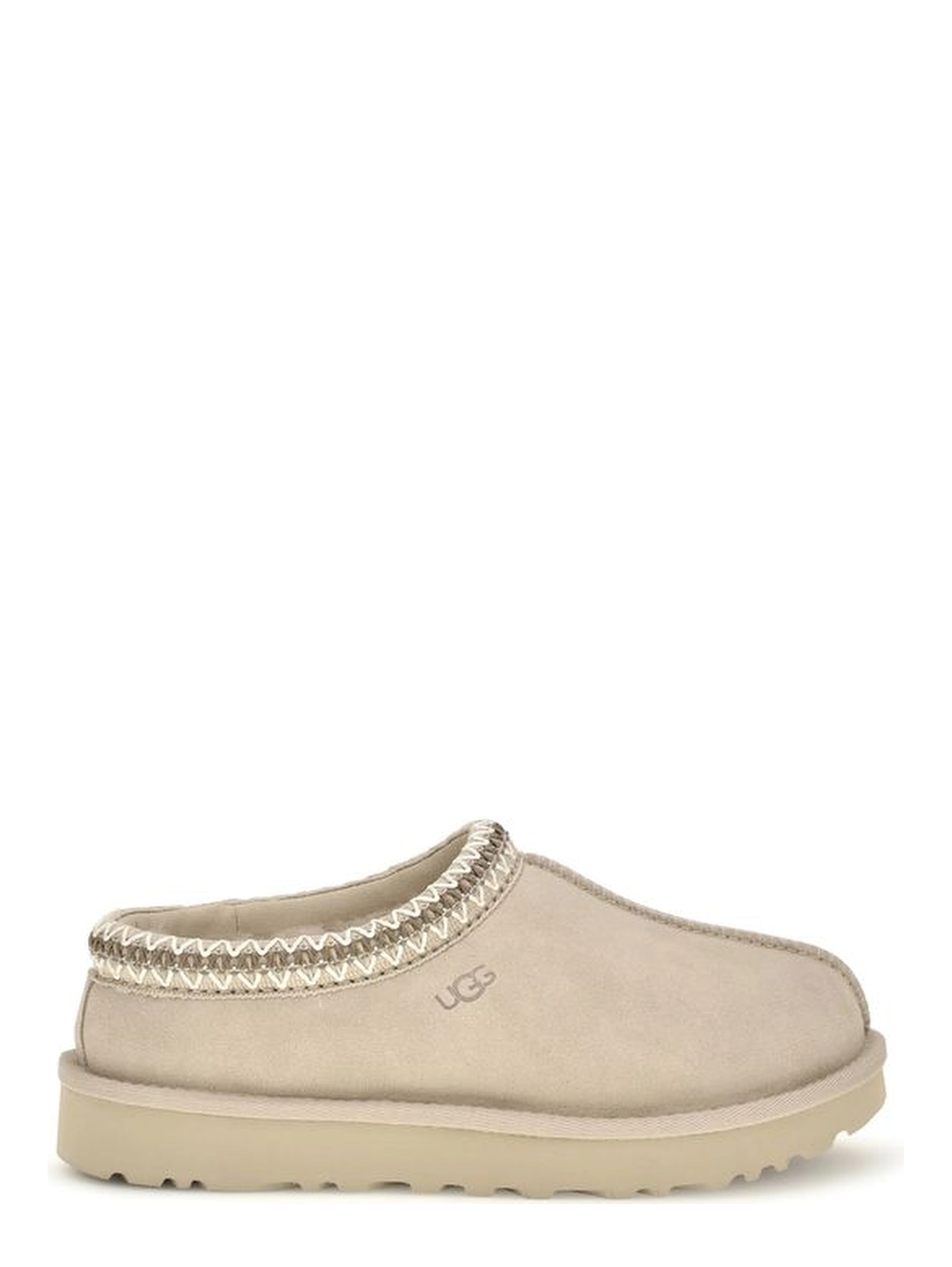 Beige Leather Mules