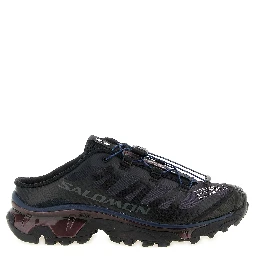 Black Polyester Athletic Sneakers
