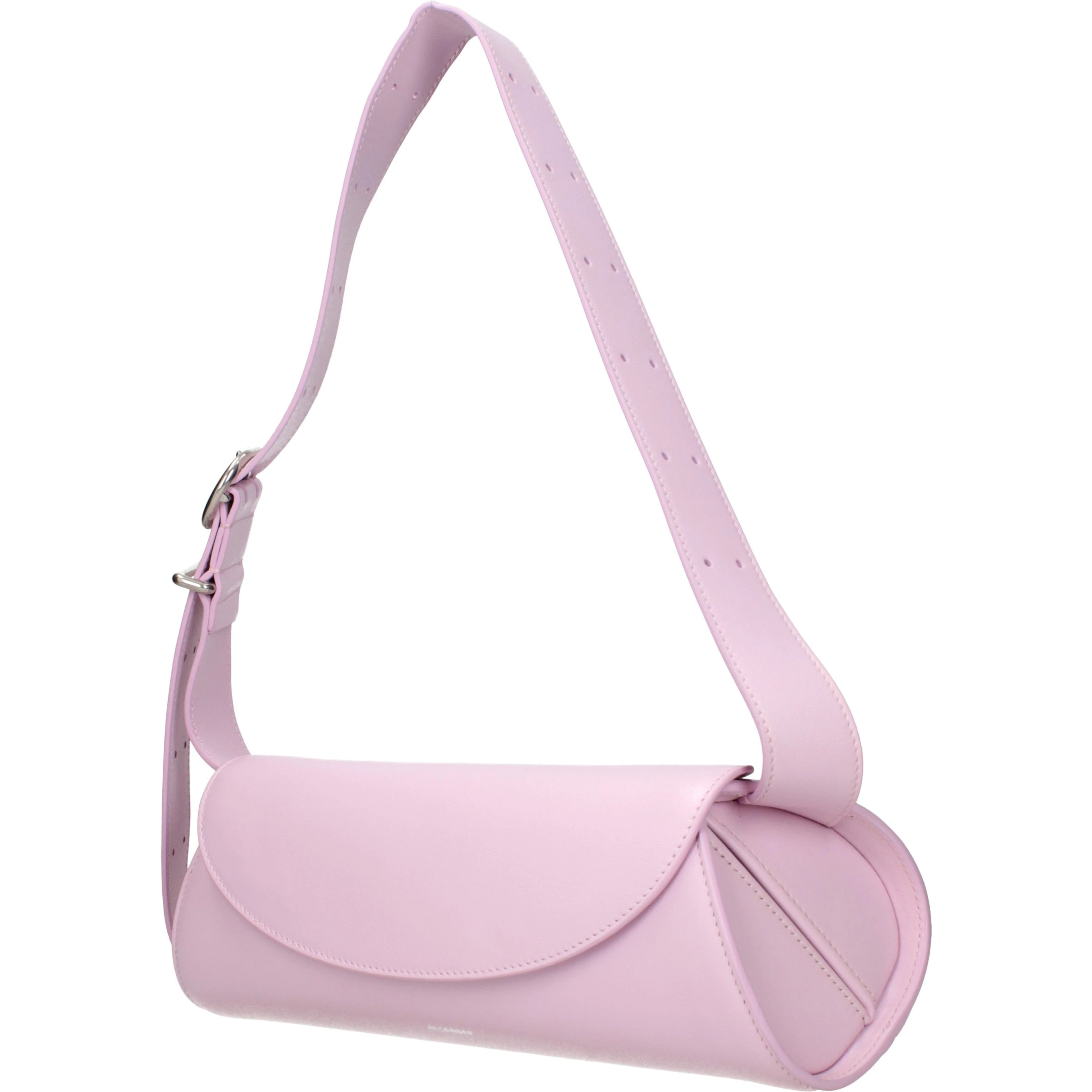 Pink Leather Crossbody Bag