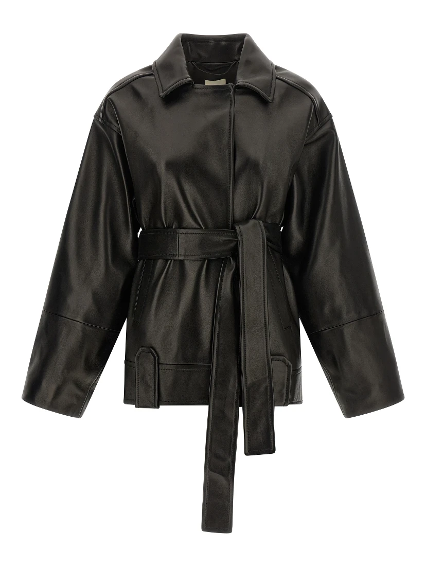 Black Lamb Leather Leather Jacket