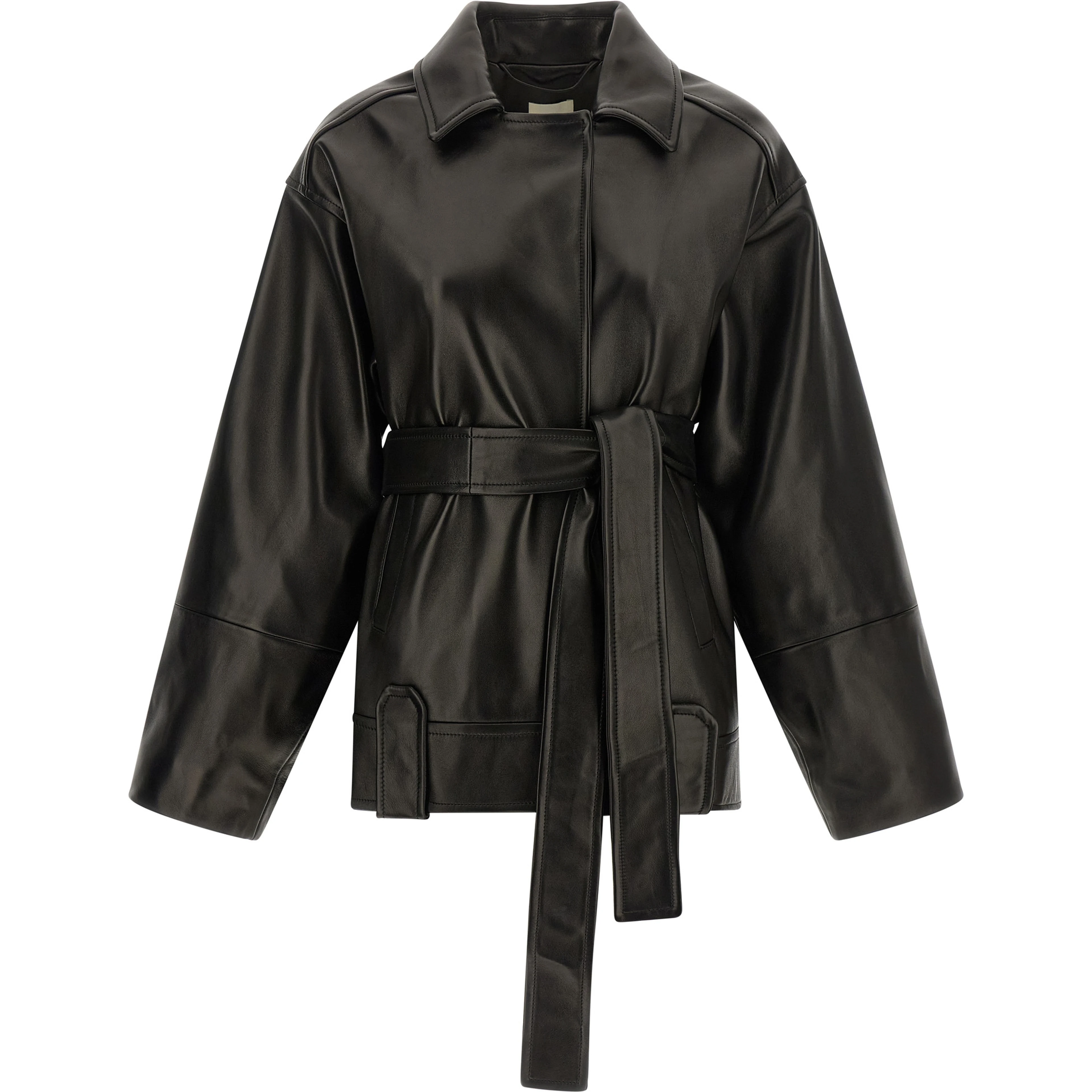 Black Lamb Leather Leather Jacket