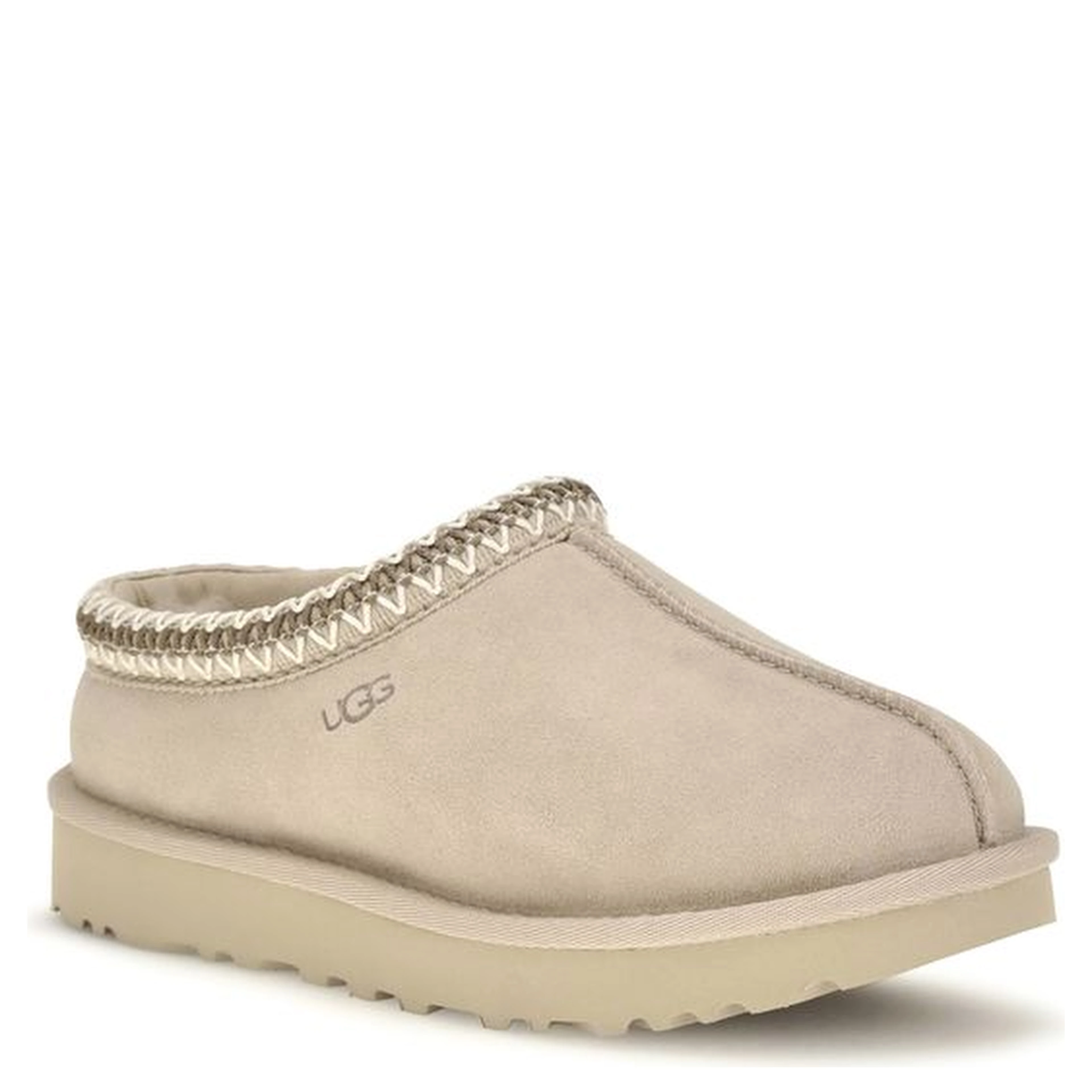 Beige Leather Mules