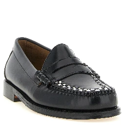 Bicolor Cowhide Slip-On Loafers