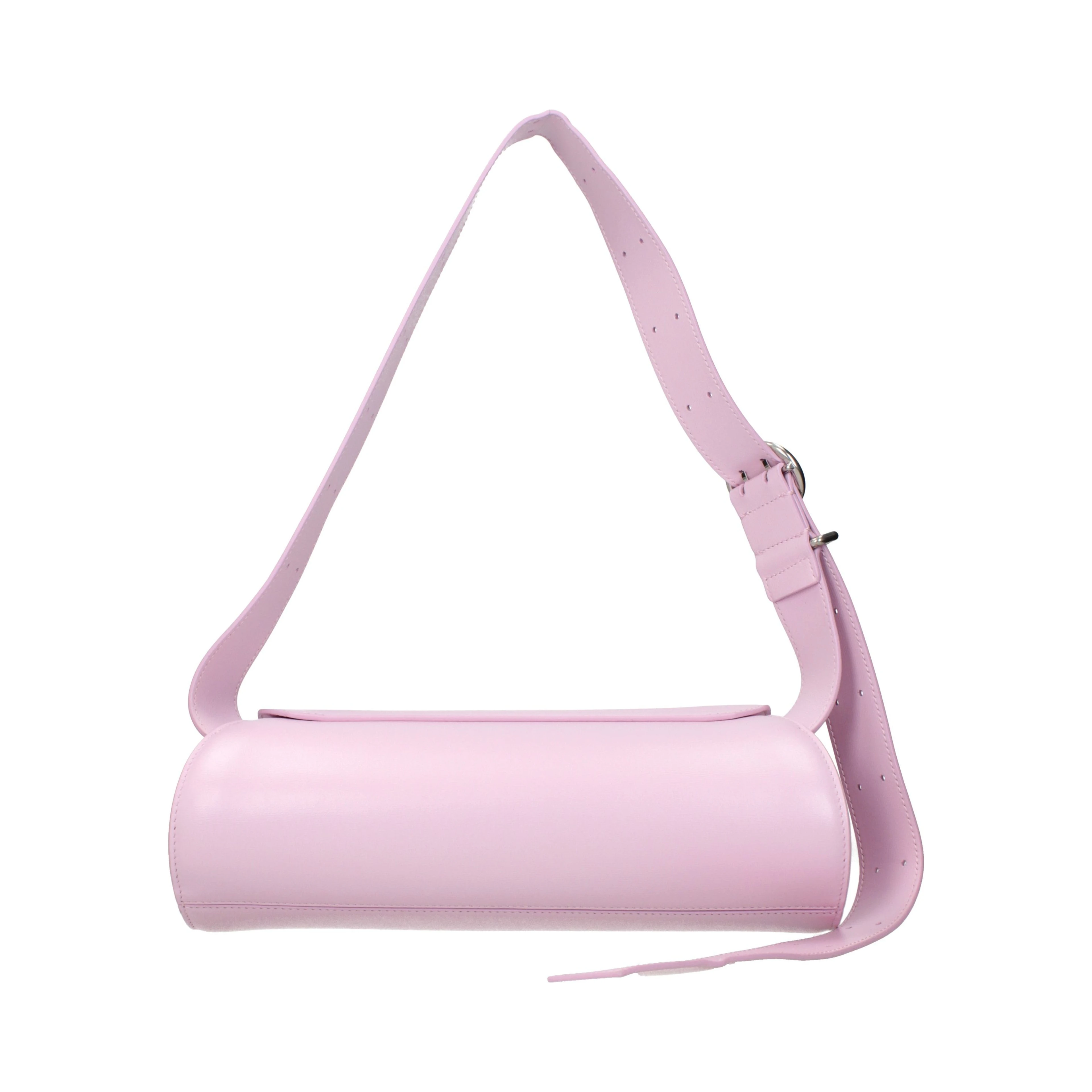Pink Leather Crossbody Bag