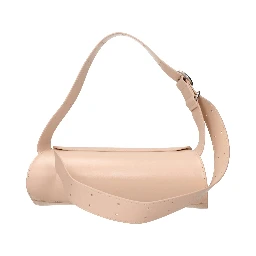 Pink Leather Crossbody Bag