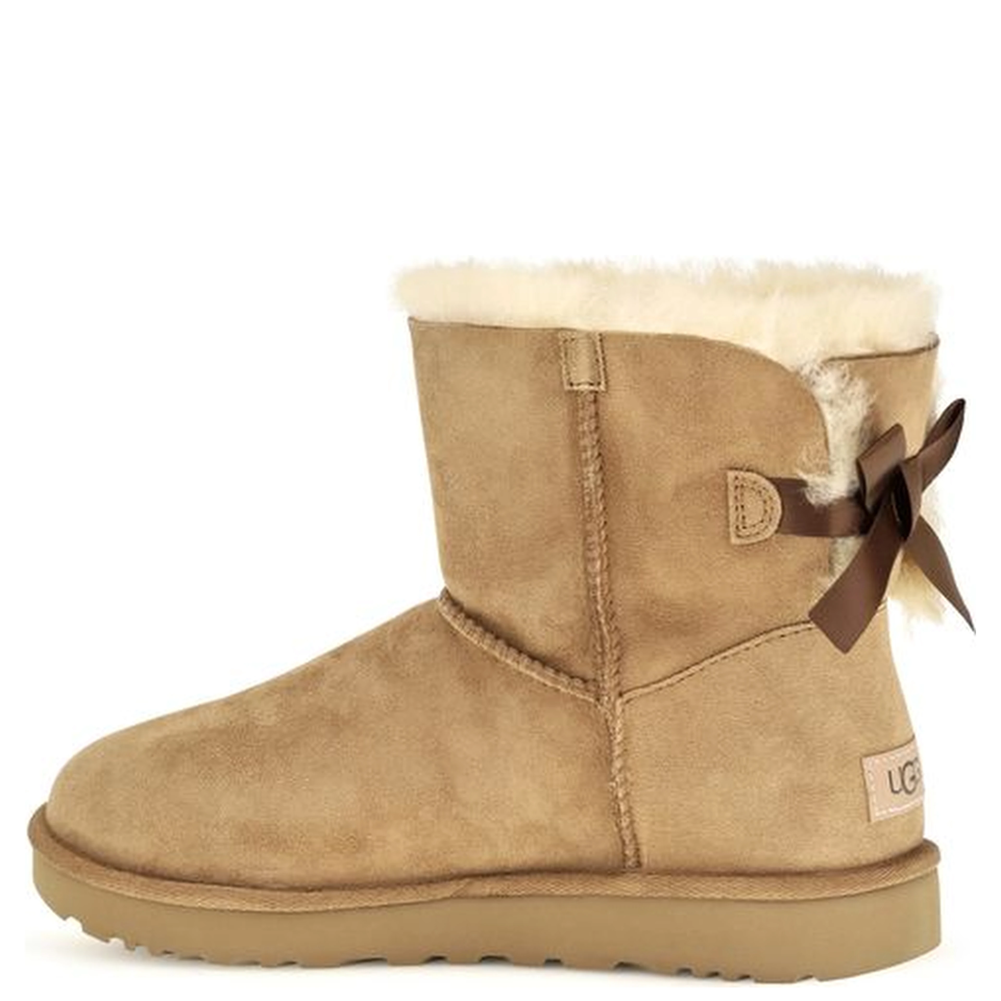 Beige Leather Ankle Boots