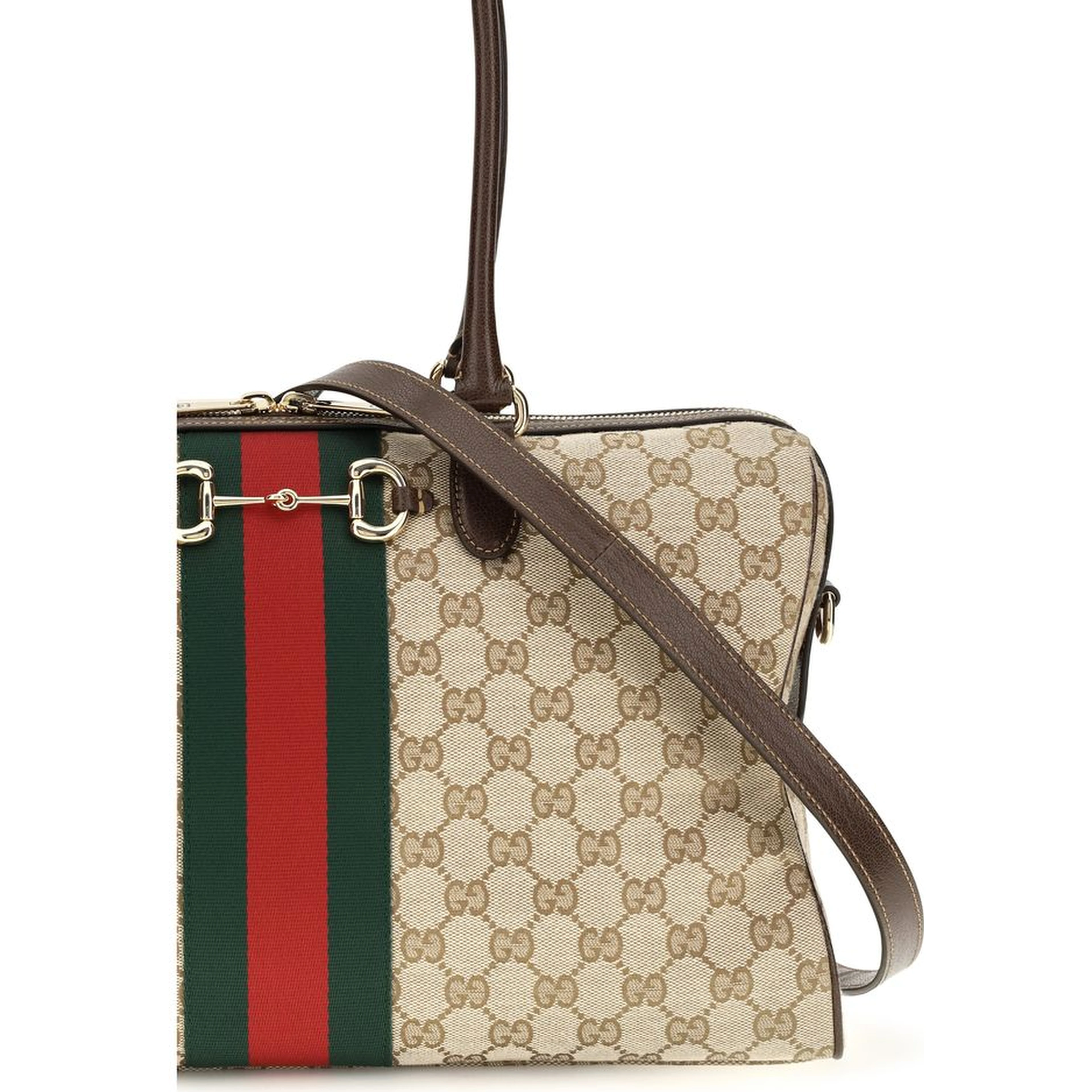 Beige Fabric Handbag