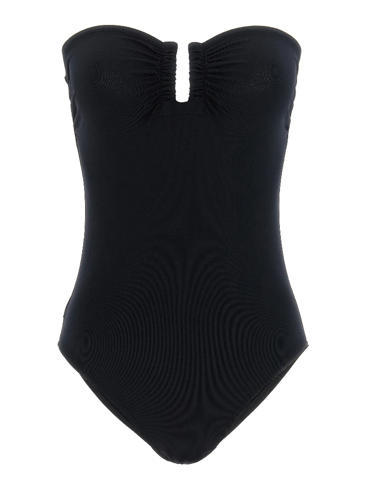 Black Polyamide One-Piece Swimsuit