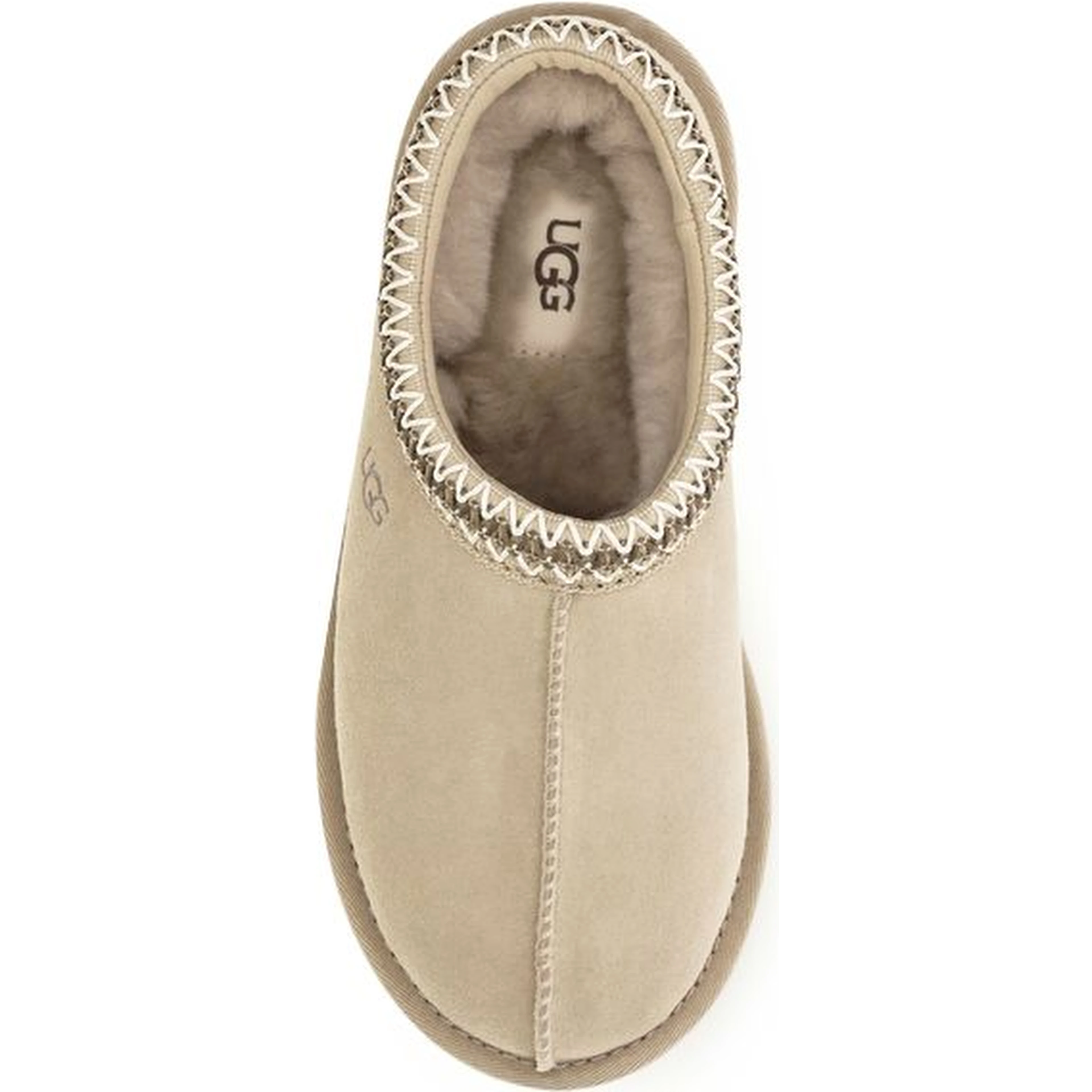 Beige Leather Mules